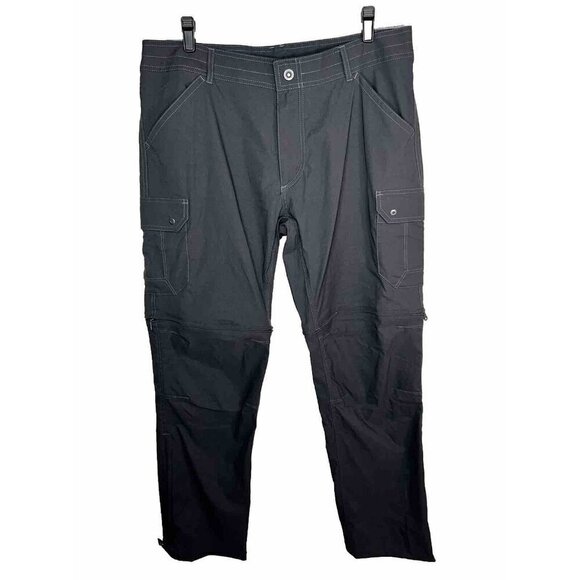 KUHL “Stealth” Convertible Pants Size 38 Inseam 34 NWOTS New Gray Hiking G